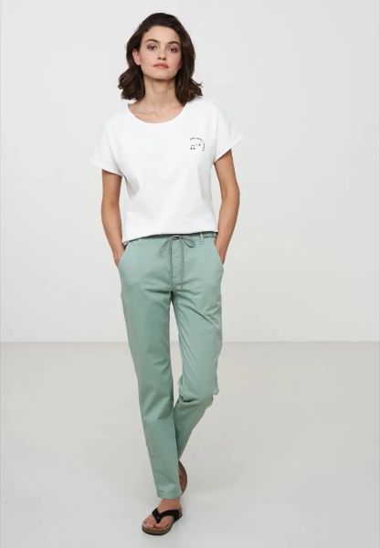 Recolution Damen Chino Poplinhose Azara Hellgrün Regular-Fit