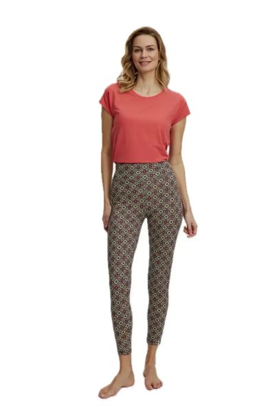 Tranquillo fancy gemusterte Leggings Baumwolle