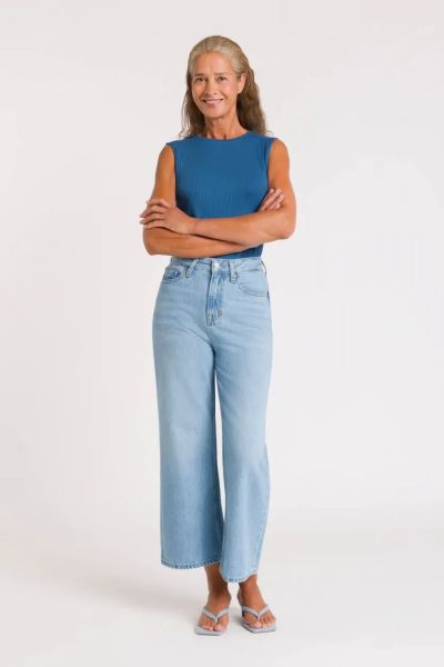 High-Rise Damenjeans Loose Leg Elisabeth Weite Highwaist