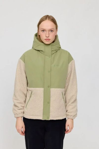 Mazine Übergangsjacke Teddy-Fleece Laine Nachhaltige Damenjacke