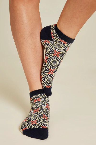 Tranquillo Sneakersocken Kaleidoskop frisches Design GOTS Bio-Baumwolle