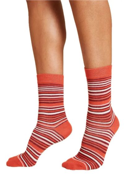 Tranquillo Ringelsocken Rot gestreift Nachhaltig Bequem