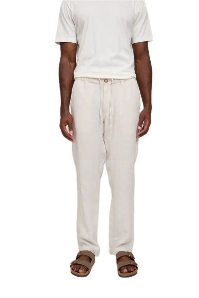 Mazine long linen trousers