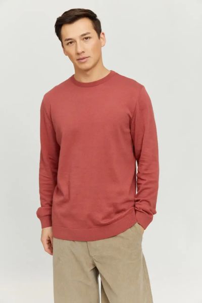 Mazine leichter Baumwoll-Strick Pullover Baru Terracotta