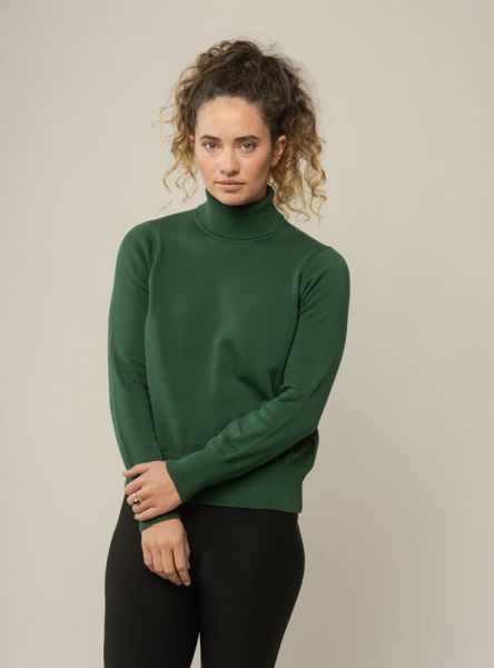 Mela Wear feiner Rollkragen Strick-Pullover Mayura