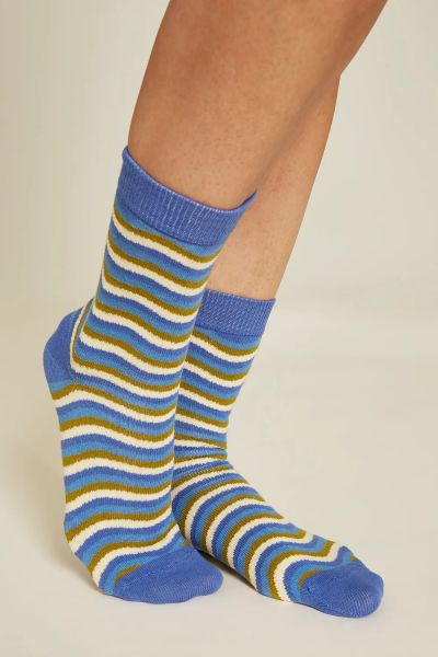 Tranquillo Socken Waves GOTS Bio-Baumwolle, Wellenmuster