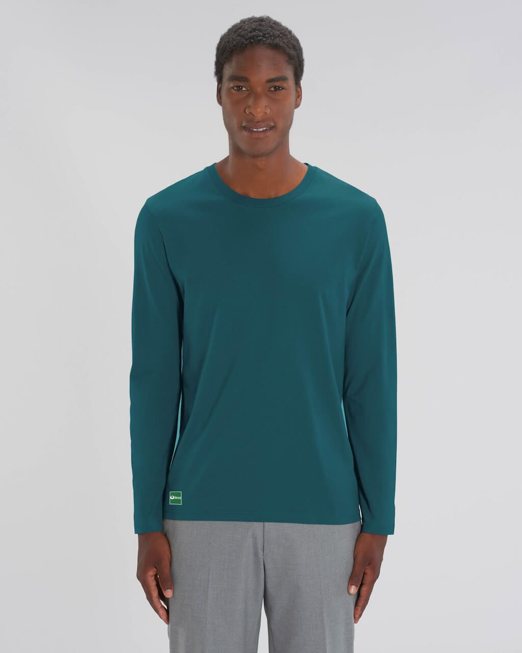 teal long sleeve shirt mens